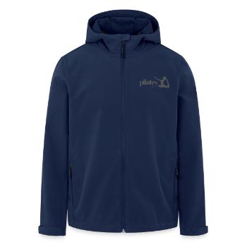 Pilates Club - Men’s Recycled Softshell Jacket by Stanley/Stella - navy - Front - AI Model Male 185 light (185cm)