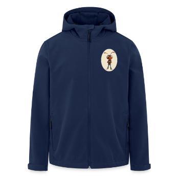 Ameise - Recycelte Männer Softshell-Jacke von Stanley/Stella - Navy - Vorne - AI Model Male 185 light (185cm)