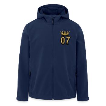 Couronne à 7 chiffres - Veste softshell homme en polyester recyclé Stanley/Stella - marine - Devant - AI Model Male 185 light (185cm)