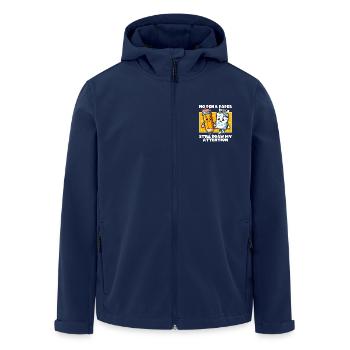 KEIN STIFT, KEIN PAPIER, ABER DU ZIEHST TROTZDEM MEINE AUFMERKSAMKEIT AUF DICH - Recycelte Männer Softshell-Jacke von Stanley/Stella - Navy - Vorne - AI Model Male 185 light (185cm)