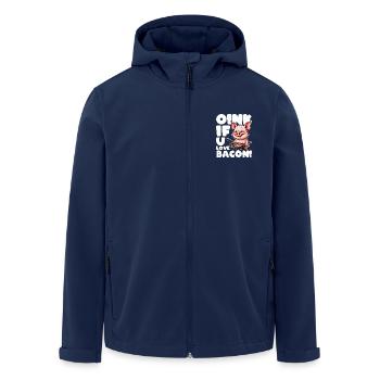 OINK, WENN SIE SPECK LIEBEN - Recycelte Männer Softshell-Jacke von Stanley/Stella - Navy - Vorne - AI Model Male 185 light (185cm)