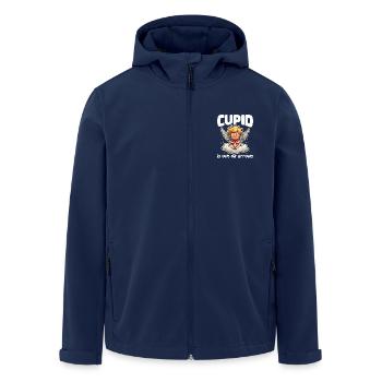 CUPID IS OUT OF ARROWS - VALENTINE'S DAY GIFT - Men’s Recycled Softshell Jacket by Stanley/Stella - navy - Front - AI Model Male 185 light (185cm)