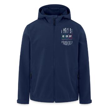 Tableau périodique - Veste softshell homme en polyester recyclé Stanley/Stella - marine - Devant - AI Model Male 185 light (185cm)