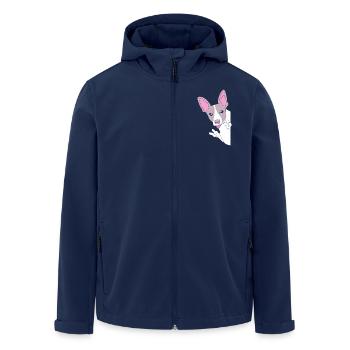 Rat Terrier - Men’s Recycled Softshell Jacket by Stanley/Stella - navy - Front - AI Model Male 185 light (185cm)