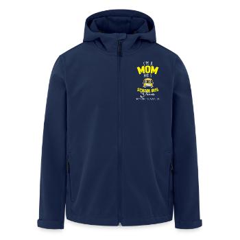 Schulbusfahrer Schulbus - Recycelte Männer Softshell-Jacke von Stanley/Stella - Navy - Vorne - AI Model Male 185 light (185cm)