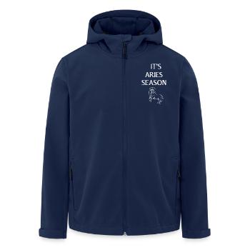 Zodiac sign Aries - Men’s Recycled Softshell Jacket by Stanley/Stella - navy - Front - AI Model Male 185 light (185cm)