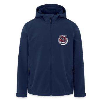 Best Dive Buddy Forever, Scuba Diving, Aquaholic - Men’s Recycled Softshell Jacket by Stanley/Stella - navy - Front - AI Model Male 185 light (185cm)