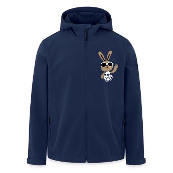 Happy Easter - Osterhase - Osterei - Geschenk - Recycelte Männer Softshell-Jacke von Stanley/Stella - Navy - Vorne - AI Model Male 185 light (185cm)