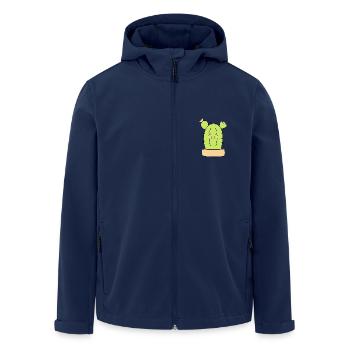 Cactus Kawaii Plante Kawaii Enfants - Veste softshell homme en polyester recyclé Stanley/Stella - marine - Devant - AI Model Male 185 light (185cm)