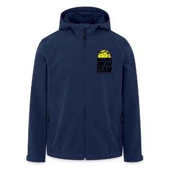 Mallorca Dream Team - Men’s Recycled Softshell Jacket by Stanley/Stella - navy - Front - AI Model Male 185 light (185cm)
