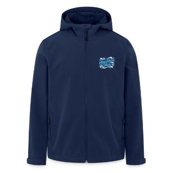 Aquafitness Team - Bewegung und Sport im Wasser - Recycelte Männer Softshell-Jacke von Stanley/Stella - Navy - Vorne - AI Model Male 185 light (185cm)
