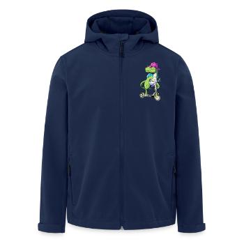 Scooter Roller - Recycelte Männer Softshell-Jacke von Stanley/Stella - Navy - Vorne - AI Model Male 185 light (185cm)