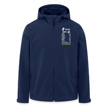 Zodiac sign Pisces - Men’s Recycled Softshell Jacket by Stanley/Stella - navy - Front - AI Model Male 185 light (185cm)