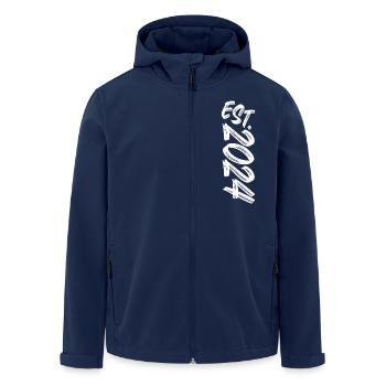 Est. 2024 - Established 2024 - Birthday Gift - Men’s Recycled Softshell Jacket by Stanley/Stella - navy - Front - AI Model Male 185 light (185cm)