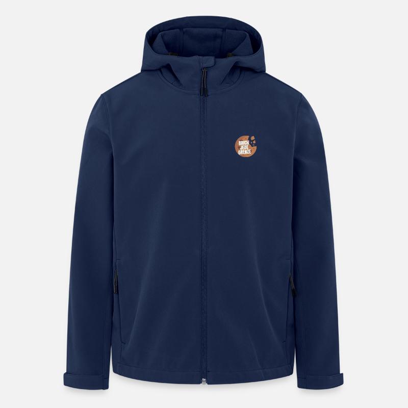 Brich Jede Grenze Cookie - Recycelte Männer Softshell-Jacke von Stanley/Stella - Navy