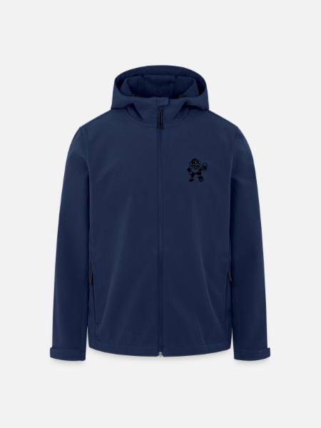 Monkey Footballer Beer - Men’s Recycled Softshell Jacket by Stanley/Stella - navy