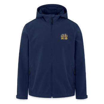 Music Boxes Bass - Men’s Recycled Softshell Jacket by Stanley/Stella - navy - Front - AI Model Male 185 light (185cm)