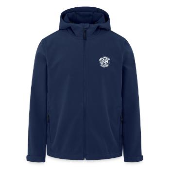 Ornithologen sind die Coolsten lustige Eule - Recycelte Männer Softshell-Jacke von Stanley/Stella - Navy - Vorne - AI Model Male 185 light (185cm)