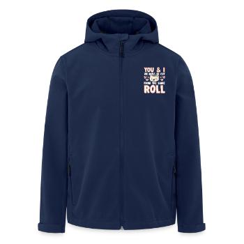 Sushi Lover We Must Be Cut Form Same Roll - Men’s Recycled Softshell Jacket by Stanley/Stella - navy - Front - AI Model Male 185 light (185cm)