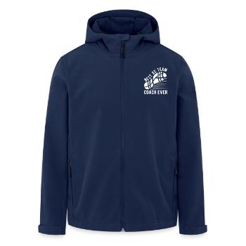 Cross Country Runner Design - XC Coach - Running - Recycelte Männer Softshell-Jacke von Stanley/Stella - Navy - Vorne - AI Model Male 185 light (185cm)