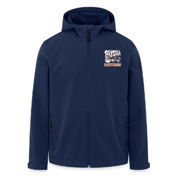 Sushi Lover Sushi Whisperer Design - Men’s Recycled Softshell Jacket by Stanley/Stella - navy - Front - AI Model Male 185 light (185cm)