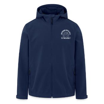 Morel Mushrooms Maven With Puzzling Mushroom - Recycelte Männer Softshell-Jacke von Stanley/Stella - Navy - Vorne - AI Model Male 185 light (185cm)