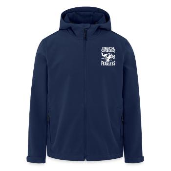 Dirtbike Rider Gets Me Fearless MX Motocross - Recycelte Männer Softshell-Jacke von Stanley/Stella - Navy - Vorne - AI Model Male 185 light (185cm)