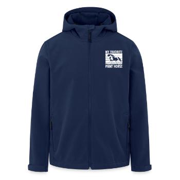 Hobby Horse Rider PAint Horse English Riding Horse - Men’s Recycled Softshell Jacket by Stanley/Stella - navy - Front - AI Model Male 185 light (185cm)