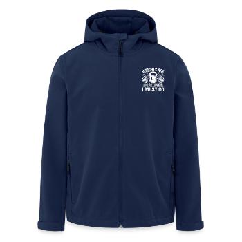 Powerlifting Bodybuilder Weights Calling Must Go - Recycelte Männer Softshell-Jacke von Stanley/Stella - Navy - Vorne - AI Model Male 185 light (185cm)