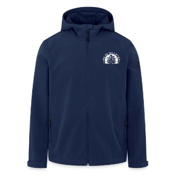 Morchelpilze Pilz Willste Pilzjäger - Recycelte Männer Softshell-Jacke von Stanley/Stella - Navy - Vorne - AI Model Male 185 light (185cm)