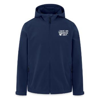Funny Art Painter Have A Ingenious Day Artist Gift - Recycelte Männer Softshell-Jacke von Stanley/Stella - Navy - Vorne - AI Model Male 185 light (185cm)