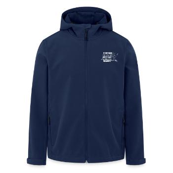 Marathon Pretty Fast Never Been Treadmill Running - Recycelte Männer Softshell-Jacke von Stanley/Stella - Navy - Vorne - AI Model Male 185 light (185cm)