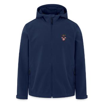 Pig Summer Wild Boar - Men’s Recycled Softshell Jacket by Stanley/Stella - navy - Front - AI Model Male 185 light (185cm)