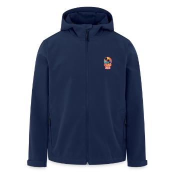 Prague 2025 Palmiers - Veste softshell homme en polyester recyclé Stanley/Stella - marine - Devant - AI Model Male 185 light (185cm)