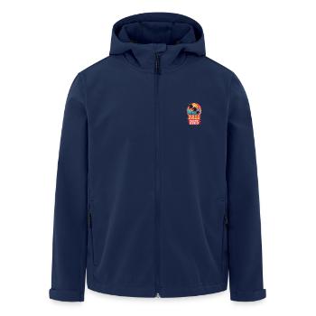 Palmiers de Bali 2025 - Veste softshell homme en polyester recyclé Stanley/Stella - marine - Devant - AI Model Male 185 light (185cm)