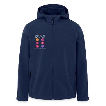 Flower Six-Pack - Veste softshell homme en polyester recyclé Stanley/Stella - marine - Devant - AI Model Male 185 light (185cm)