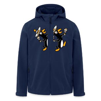 2 Penguins Rattles Party Mexico Culture Hats Team - Men’s Recycled Softshell Jacket by Stanley/Stella - navy - Front - AI Model Male 185 light (185cm)