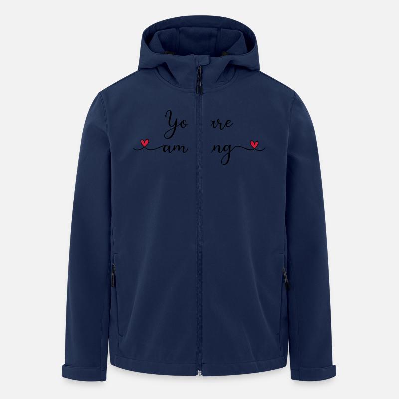 stupéfiant - Veste softshell homme en polyester recyclé Stanley/Stella - marine