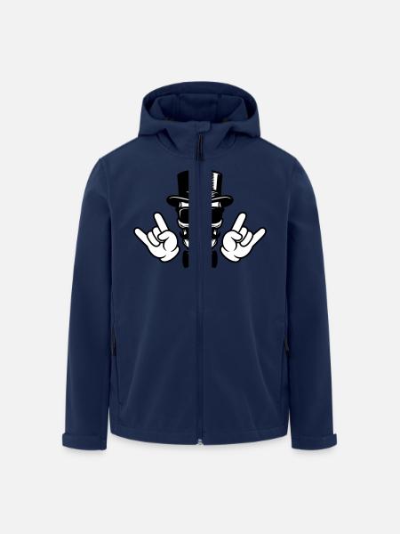 Crâne de marié - Veste softshell homme en polyester recyclé Stanley/Stella - marine