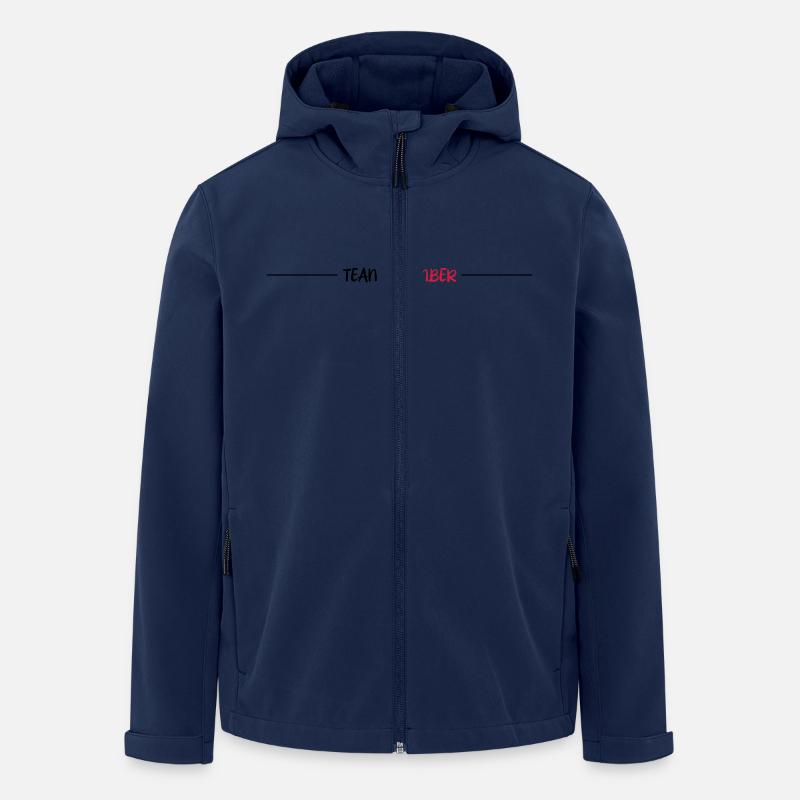 Team Mitglied - Recycelte Männer Softshell-Jacke von Stanley/Stella - Navy