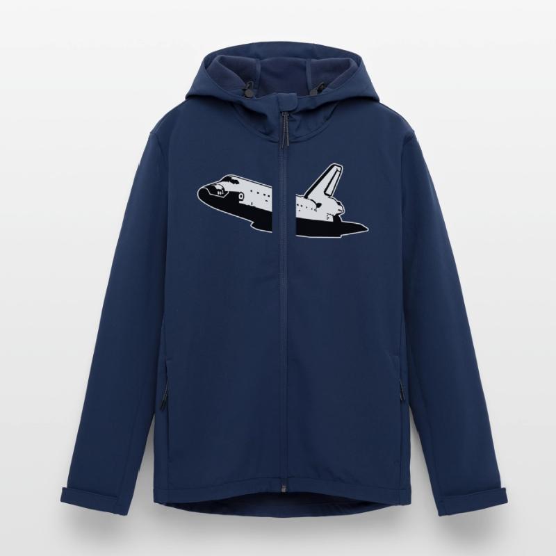 Space Shuttle (no emblems) Men’s Recycled Softshell Jacket by Stanley/Stella