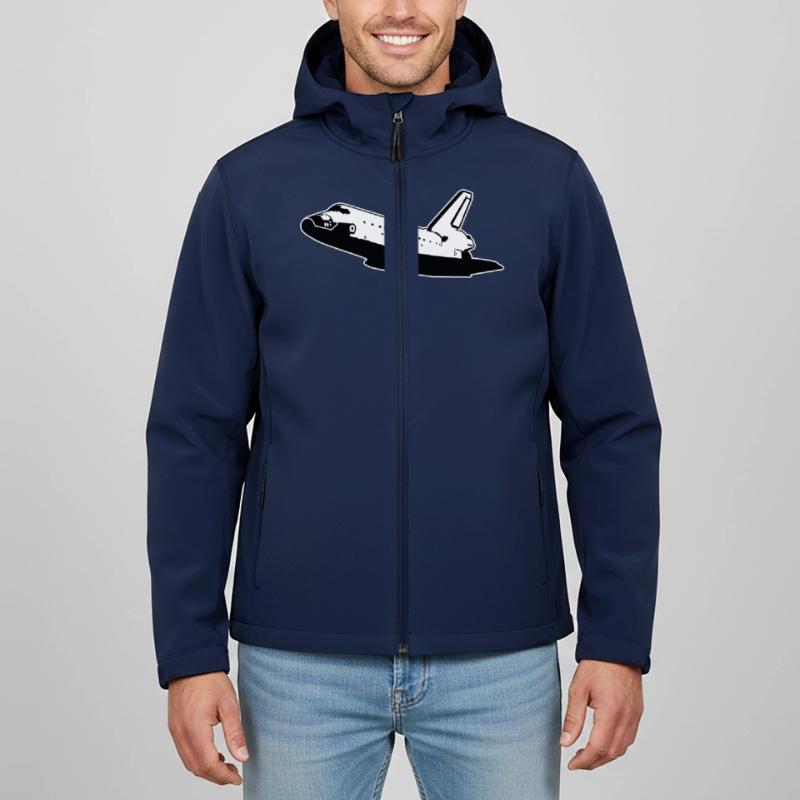 Space Shuttle (no emblems) Men’s Recycled Softshell Jacket by Stanley/Stella