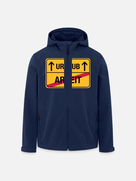 Arbeit – Urlaub (dh) Endlich Urlaub - Recycelte Männer Softshell-Jacke von Stanley/Stella - Navy