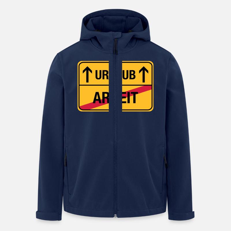 Arbeit – Urlaub (dh) Endlich Urlaub - Recycelte Männer Softshell-Jacke von Stanley/Stella - Navy