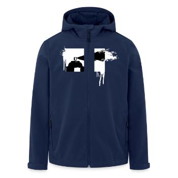 Spraycan Shirt - Recycelte Männer Softshell-Jacke von Stanley/Stella - Navy - Vorne - AI Model Male 185 light (185cm)