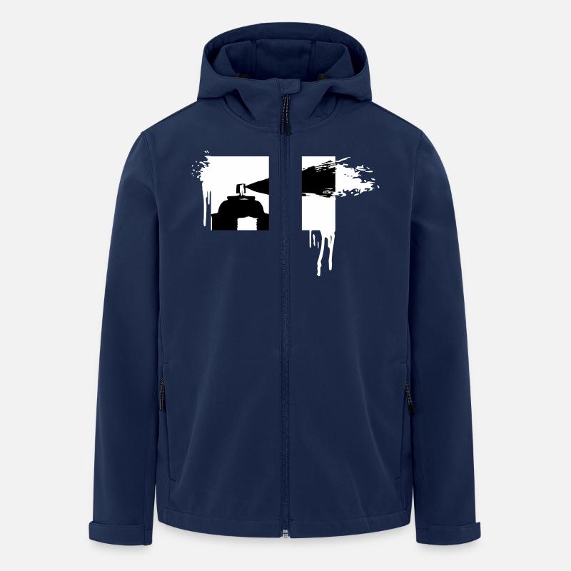 Aérosol shirt - Veste softshell homme en polyester recyclé Stanley/Stella - marine