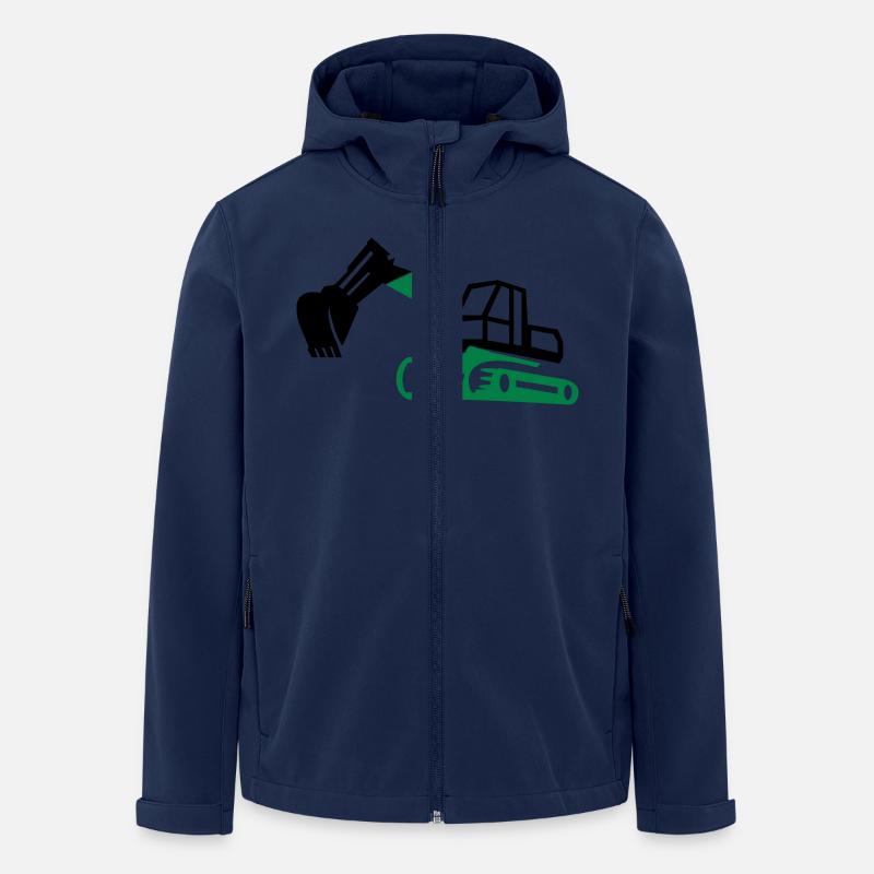 Bagger - Recycelte Männer Softshell-Jacke von Stanley/Stella - Navy