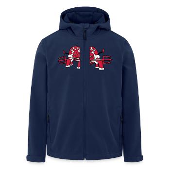 2 Schildkröte Teufel Hölle Team Böse Dämon Freunde - Recycelte Männer Softshell-Jacke von Stanley/Stella - Navy - Vorne - AI Model Male 185 light (185cm)