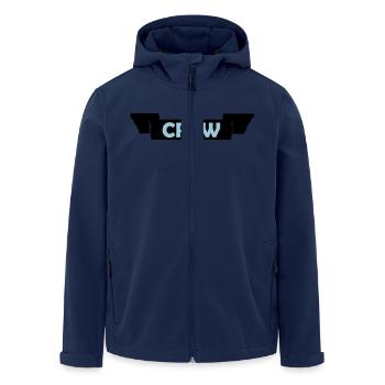Équipage - Veste softshell homme en polyester recyclé Stanley/Stella - marine - Devant - AI Model Male 185 light (185cm)