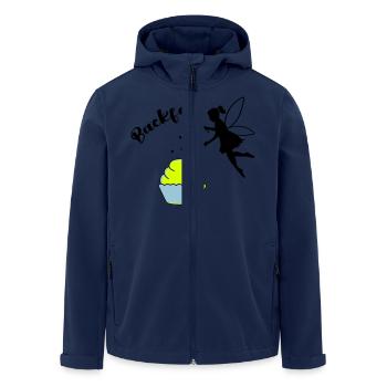 backfee - Recycelte Männer Softshell-Jacke von Stanley/Stella - Navy - Vorne - AI Model Male 185 light (185cm)